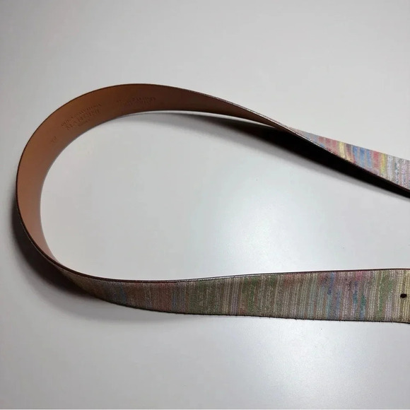 Antica Pelletteria Roma Genuine Leather Multicolor Belt - Picture 3 of 8